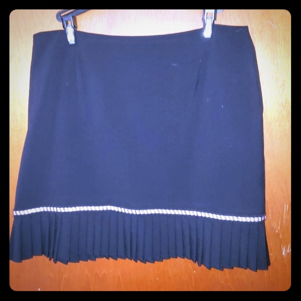 Black Skirt W/Pink Stripe